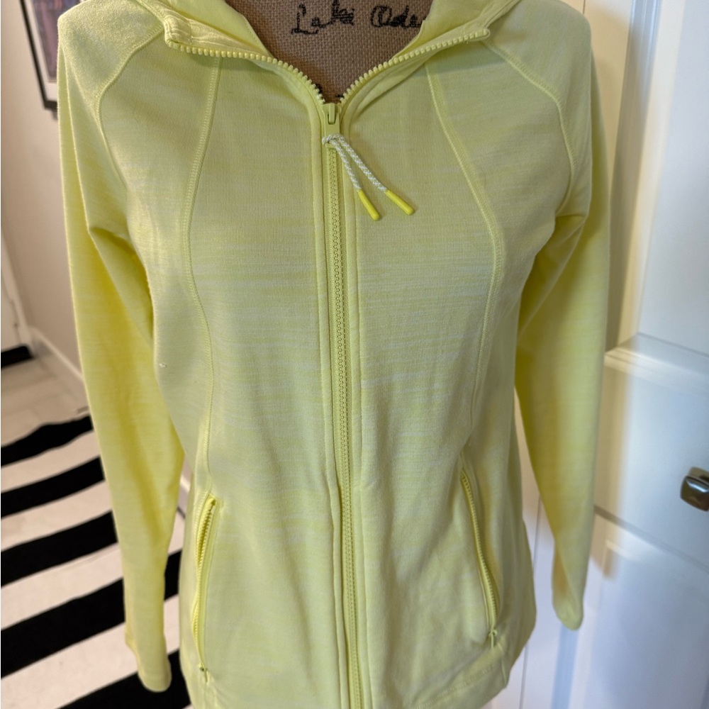 Bright yellow hoodie